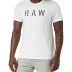 G-Star Raw Raw T-Shirt para Hombre, Blanco, M