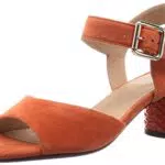 Geox D Ortensia Mid Sanda, Sandalias para Mujer, Naranja