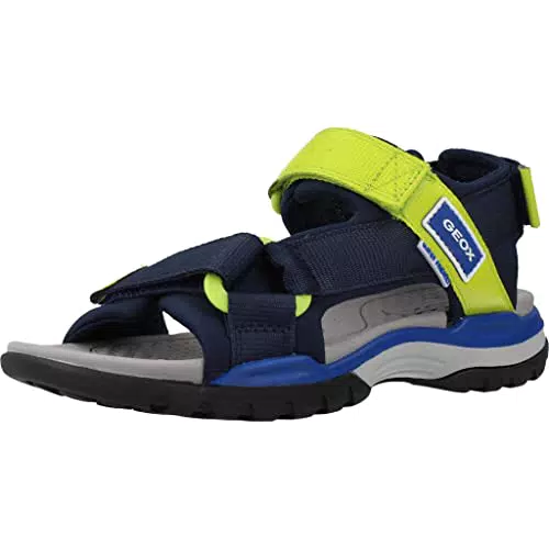 Geox J Borealis Boy, Sandalia, Navy