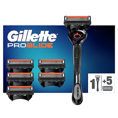 Gillette ProGlide 1 Maquinilla de Afeitar Hombre + 6 Cuchillas con 5 Hojas Antifricción