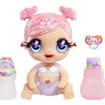 Glitter Babyz, MGA'S DREAMIA Stardust, Muñeca con 3 Cambios de Color
