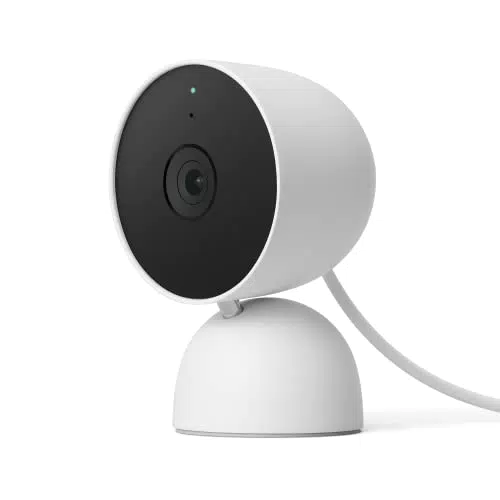 Google Nest CAM de Interior, con Cable Cámara de Seguridad doméstica - Cámara de Seguridad Inteligente
