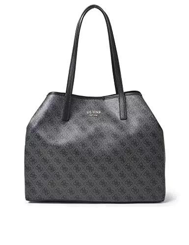 Guess - Vikky, Bolsos totes Mujer, Negro, 39.5x31x18 cm