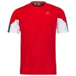 HEAD Club 22 Tech T-Shirt Boys Blusas y Camisetas, Rojo