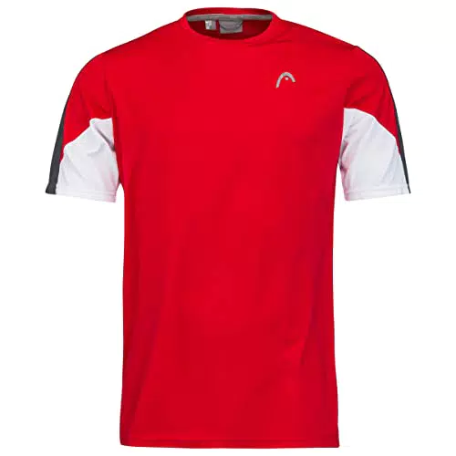 HEAD Club 22 Tech T-Shirt Boys Blusas y Camisetas, Rojo