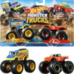 Hot Wheels Monster Truck coches de juguetes duetos de demolición 1:64
