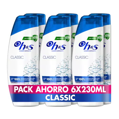 H&S Champú Anticaspa Classic, Hasta Un 100% De Protección Contra La Caspa