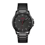 HUGO Reloj Analógico de Cuarzo para hombre con Correa en Acero Inoxidable Negro - 1530187