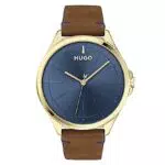 HUGO Reloj Analógico de Cuarzo para hombre con Correa en piel Marrón - 1530134