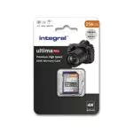 Integral Tarjeta SD de 256GB 4K Ultra-HD Video Alta Velocidad Tarjeta de Memoria SDXC V30 UHS-I U3 Clase 10 de hasta 100 MB/s