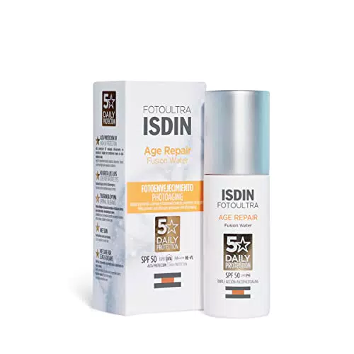 ISDIN - FotoUltra Age Repair Fusion Water SPF 50 - Protector solar facial de fase acuosa