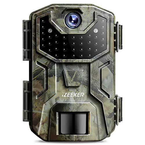 iZEEKER Cámara de Caza, 32MP HD Cámara Caza Nocturna con 940nm IR LED Sin Brillo Invisible