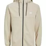 Jack & Jones Jcoair Sweat Zip Hood Sn Chaqueta, Oxford Tan