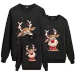Jersey Navidad Familia Suéter Familia Invierno Sudadera Navidad Familia Manga Larga Pullover Mujer Hombre Niño Niña Chica Chico Christmas Jumper Blusas Cuello Redondo Tops Talla Grande