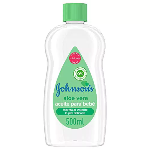 Johnson's Baby Aceite con Aloe Vera para Bebé, 500 ml