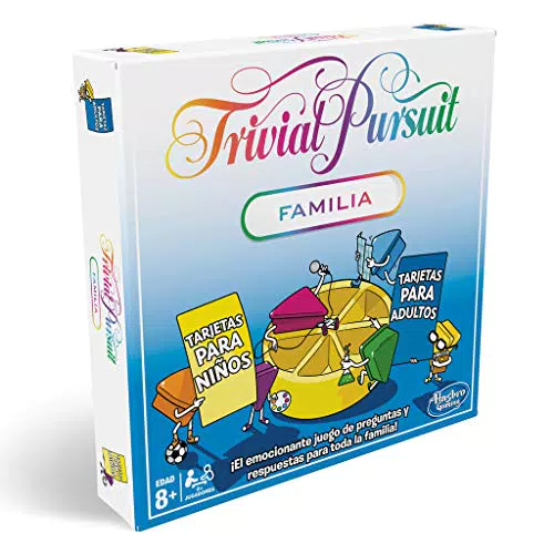 Juego de Mesa Trivial Pursuit edición Familiar, Trivia para la Noche de Juegos Familiares