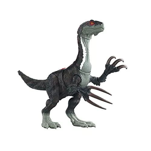 Jurassic World Dinosaurio Slasher Escapista con sonido Figura articulada de juguete que escapa de su jaula