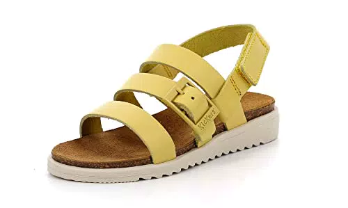 KICKERS Alana Kid, Sandalia Niñas, Amarillo