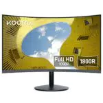 KOORUI Monitor Curvo - 23, 6 Pulgadas Full HD Negro