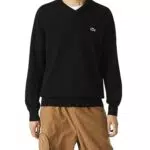 Lacoste AH1951 Suéter, Black, M para Hombre