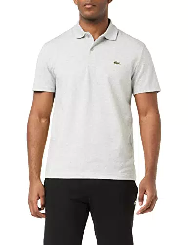 Lacoste Dh0783 Camisa de Polo, Gris, L para Hombre