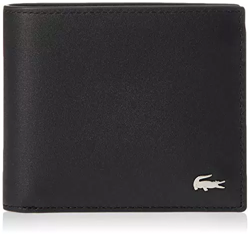 Lacoste NH1112FG, Monedero para Hombre, Noir, Talla única