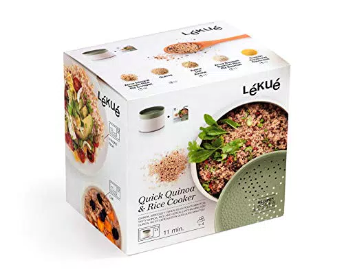 Lékué Recipiente para cocinar Quinoa, Arroces y Cereales