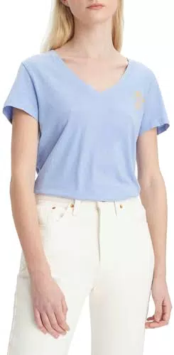 Levi's Graphic Perfect V-Neck, Camiseta, Mujer, Levi's Since 1873 Hydrangea