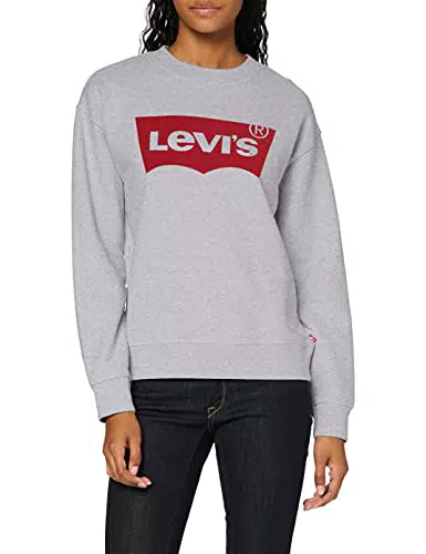 Levi's Graphic Standard Crewneck, Sudadera, Mujer, Grey Heather