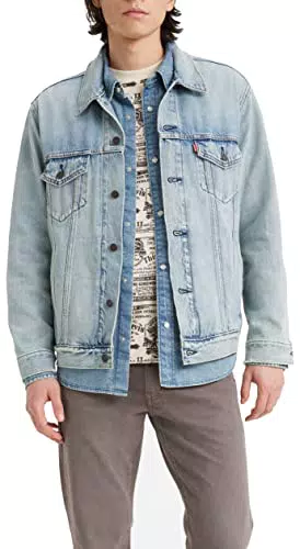 Levi's New Relaxed Fit Trucker Chaqueta Hombre, Huron Waves