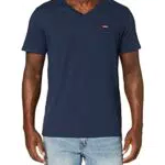 Levi's Original Housemark V-Neck, Camiseta, Hombre, Dress Blues