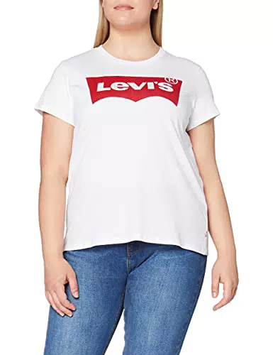 Levi's The Perfect Tee, Camiseta Mujer, Batwing White