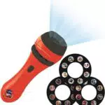 Lexibook Lexi Disney, Prodigiosa Ladybug, Miraculous-Linterna de bolsillo con proyector 3 discos y 24 imágenes LTC050MI