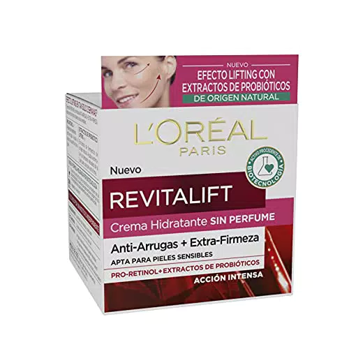 L'Oreal Paris Dermo Expertise Revitalift Crema Hidratante Sin Perfume Anti Arrugas Extra Firmeza