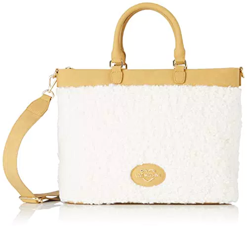 Love Moschino JC4386PP0FKN1, Bandolera Mujer, Color Blanco.