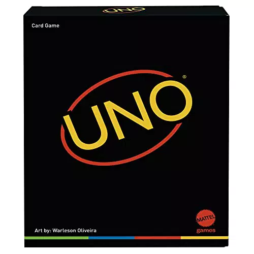 Mattel Games Juego de cartas UNO Minimalista, juego de mesa con diseño minimalista