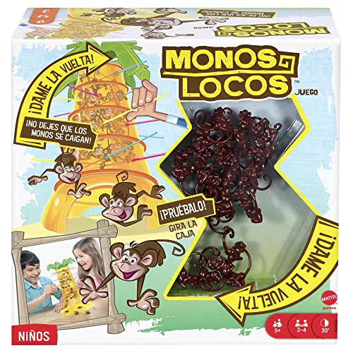 Mattel Games Monos Locos, juegos de mesa para niños +5 años