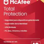 McAfee Total Protection 2023, 10 dispositivos, Software de seguridad en Internet con antivirus