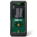 Medidor Láser 120M, OGETO Medidor de Distancia Láser IP54 Herramienta de Medición Digital Portátil Telémetro con Niveles de Burbuja y Gran Pantalla LCD Retroiluminada