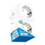 Meross Enchufe Inteligente para Apple HomeKit 16A, Enchufe WiFi con Medición de Consumo