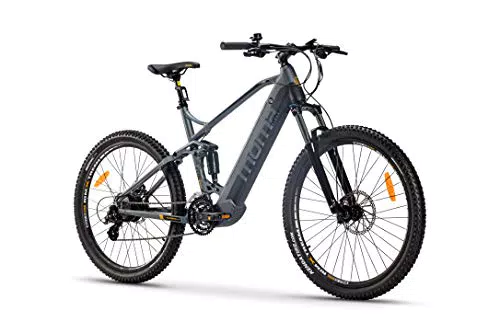 Moma Bikes Bicicleta Electrica, EMTB-27.5", Full Suspension