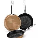 Monix M740040 Copper - Set de 3 Sartenes Efecto Cobre