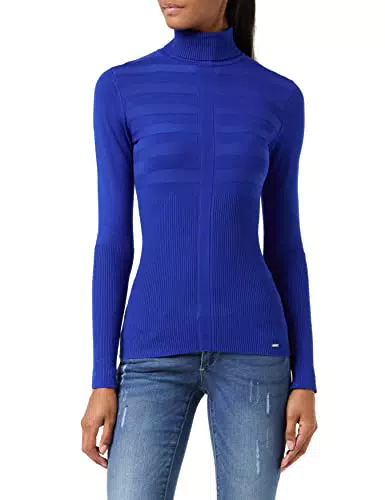Morgan 132-mentos.m Camiseta de Manga Larga, Azul, Mujer
