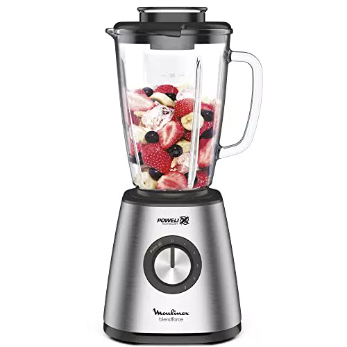Moulinex Batidora de vaso Blendforce Cristal LM439D - Batidora vaso de cristal 800 W