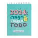 Mr.Wonderful Calendario de sobremesa pequeño 2024, Vengo a darlo todo