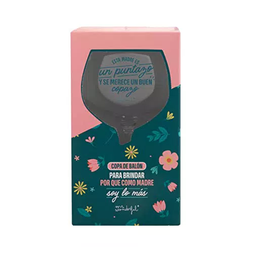Mr. Wonderful WOA11772ES Copa de balón de Vidrio - Esta madre es un puntazo y se merece un buen copazo