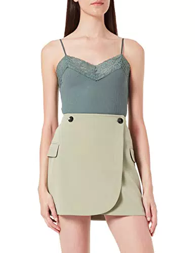 ONLY Onlmaia HW Short Skirt CC TLR Minifalda, Césped Marina