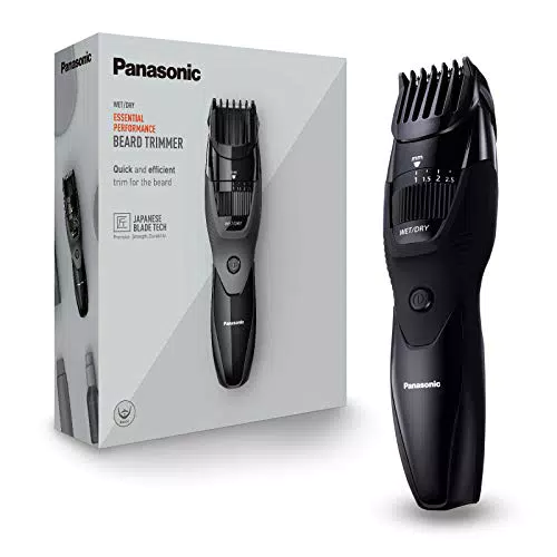 Panasonic ER-GB43-K503 - Recortador WET&DRY de barba para hombre con peine-guía
