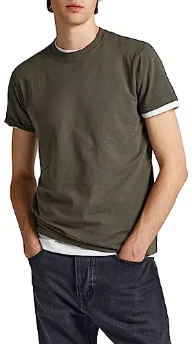 Pepe Jeans Jack, T-Shirt Hombre, Verde, XL