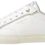 Pepe Jeans Kenton Yusty W, Zapatilla Mujer, Blanco